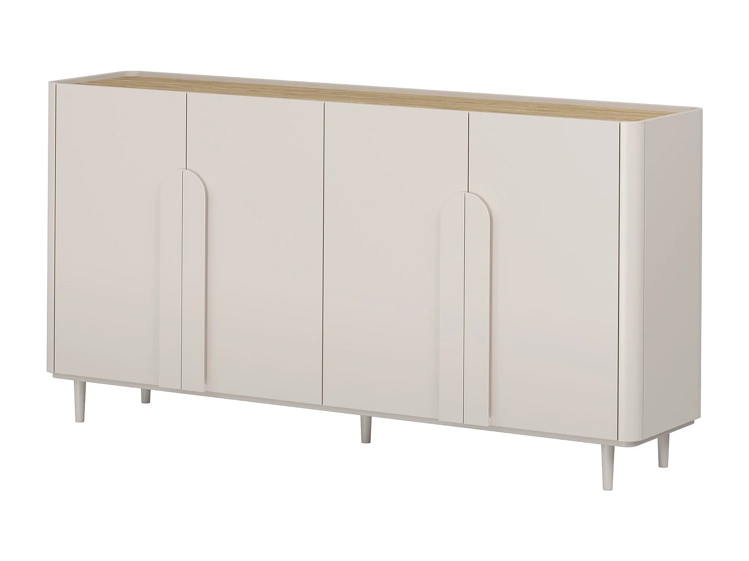 Buffet 4 portes 8 étagères