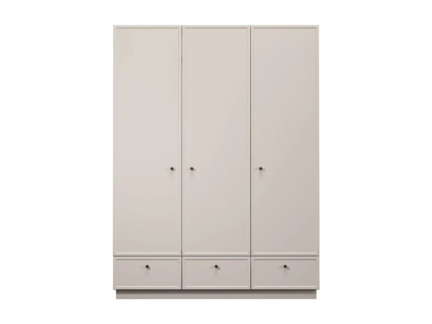 Garderobenständer aus Kaschmir mit 3 Türen und 3 Schubladen, 150 x 200 cm