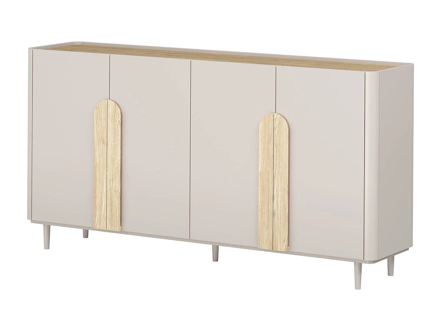 Buffet 4 portes 8 étagères