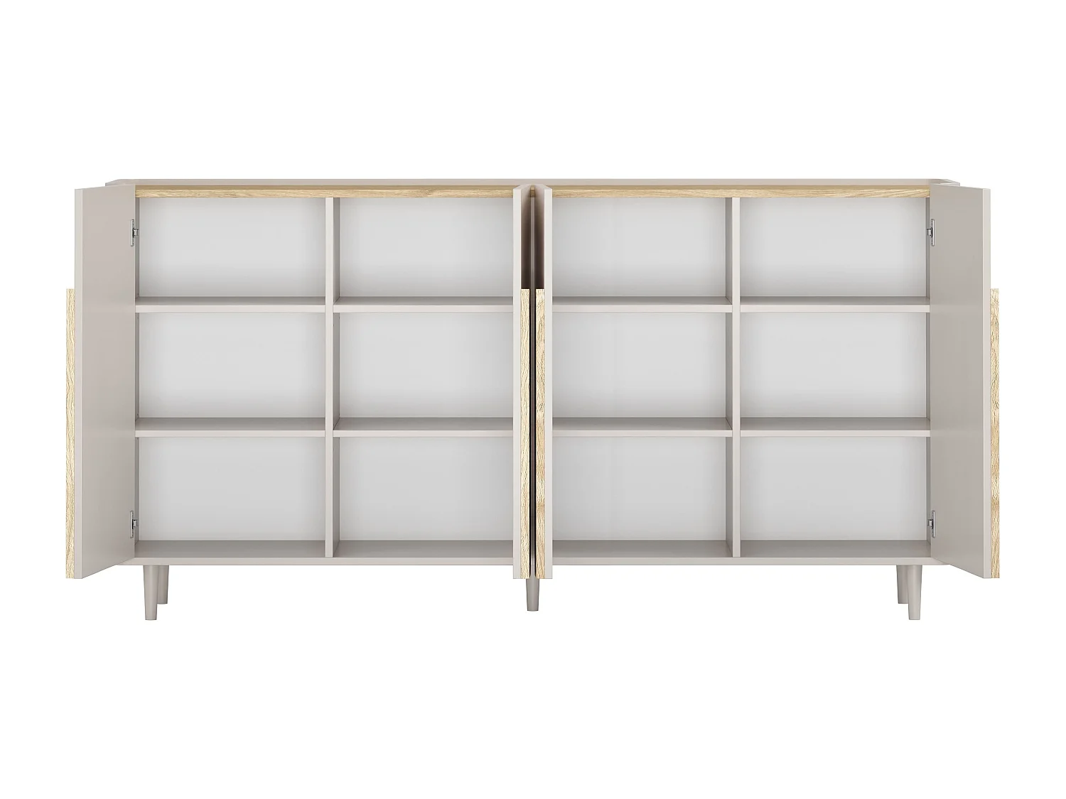 Buffet 4 portes 8 étagères