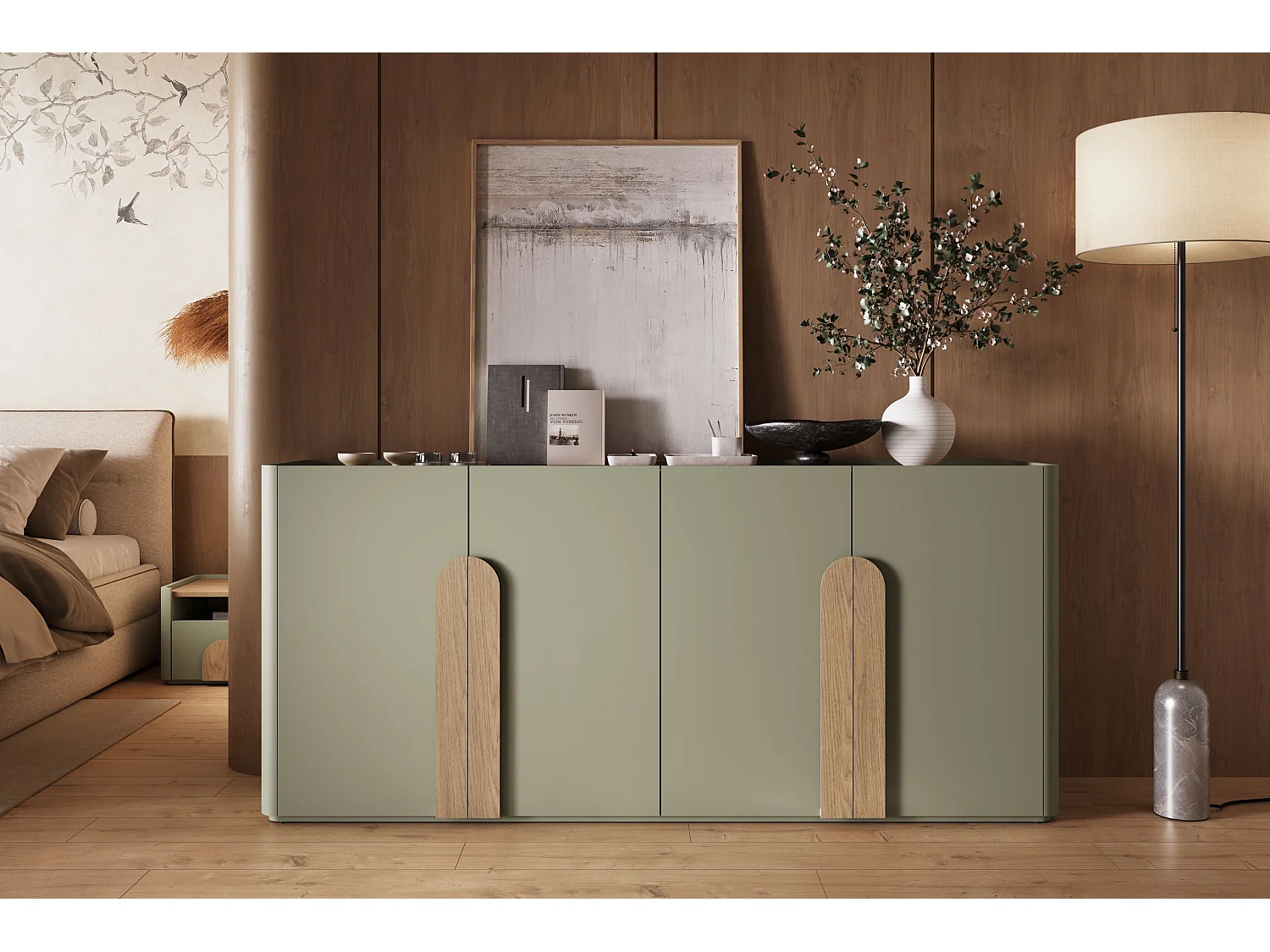 Buffet 4 deuren 8 planken