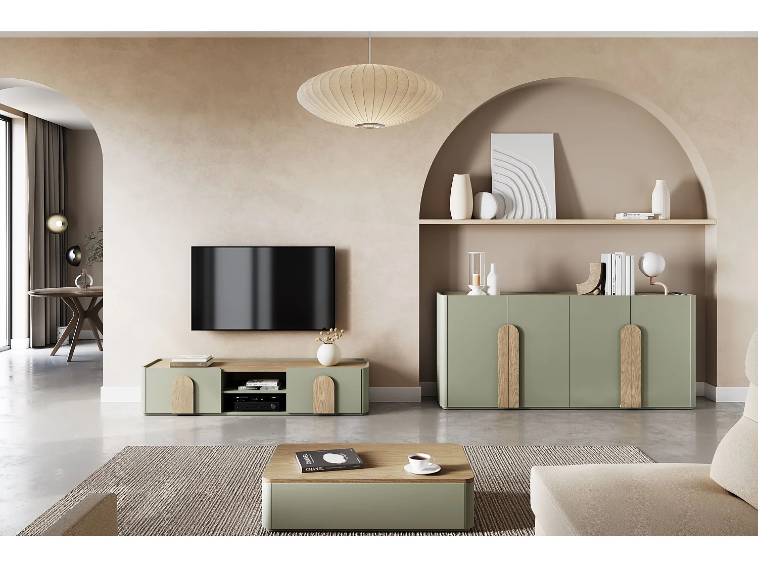 Buffet 4 deuren 8 planken