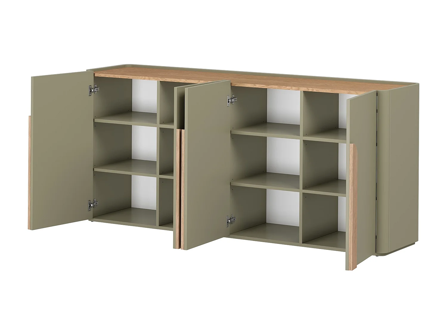 Buffet 4 deuren 8 planken