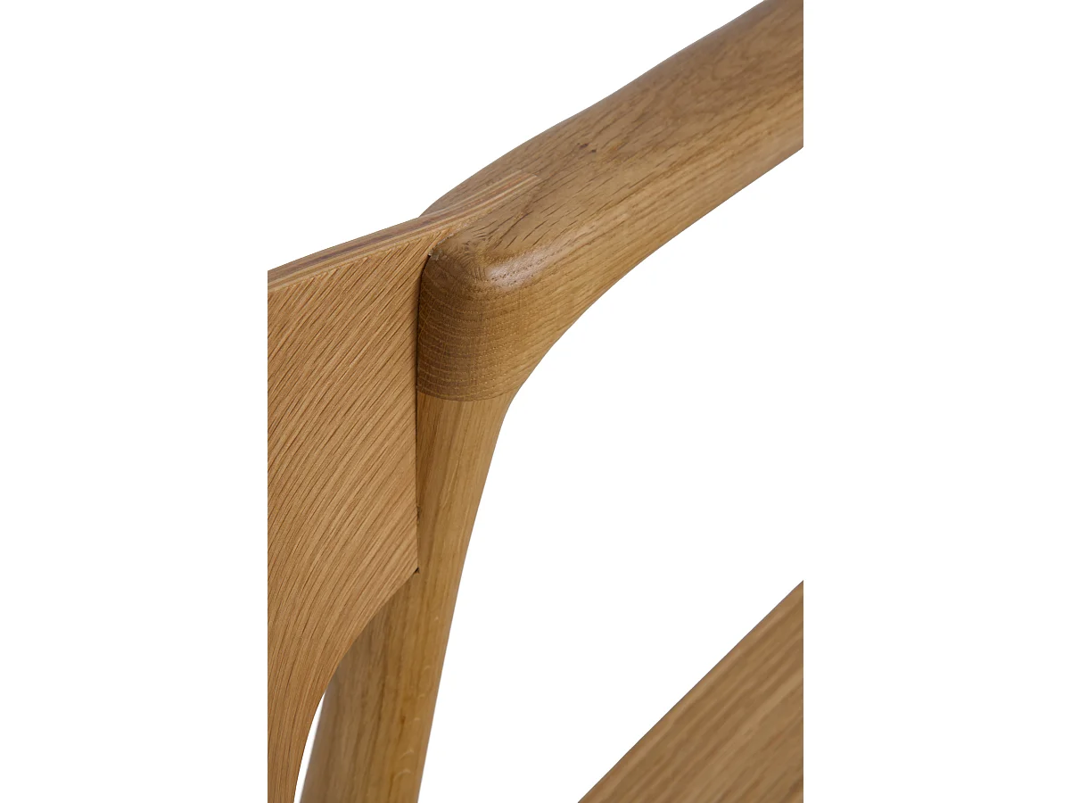 Lot de 4 fauteuils en contreplaqué de chêne