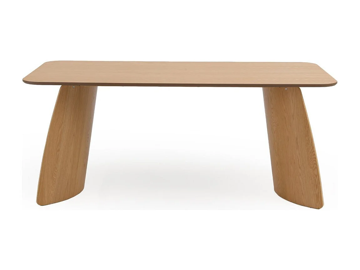 Table de salle à manger rectangulaire en contreplaqué de chêne