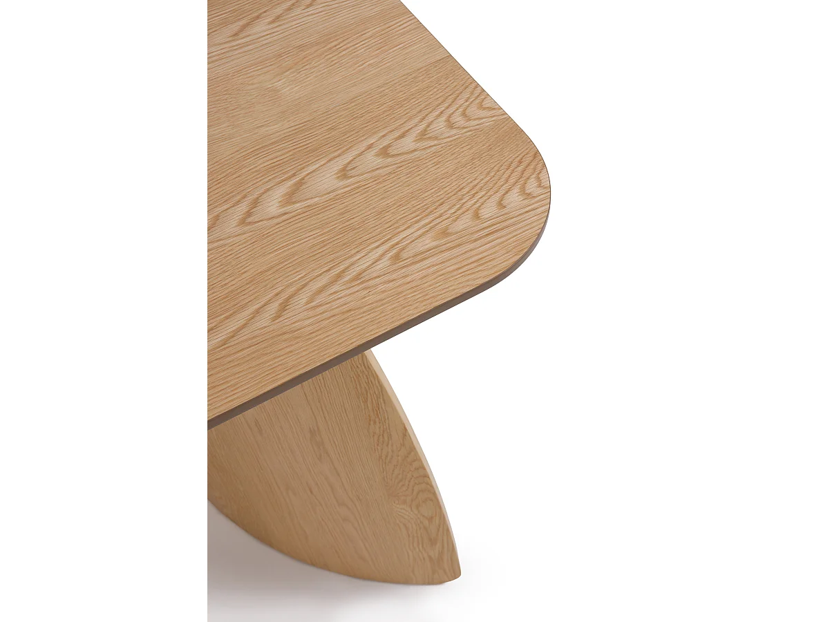 Table de salle à manger rectangulaire en contreplaqué de chêne