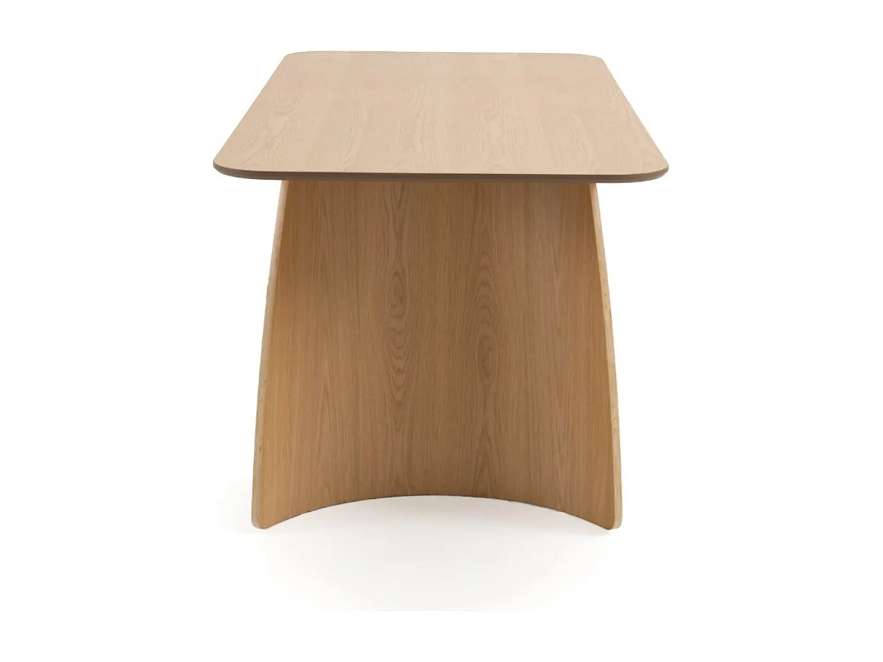 Table de salle à manger rectangulaire en contreplaqué de chêne