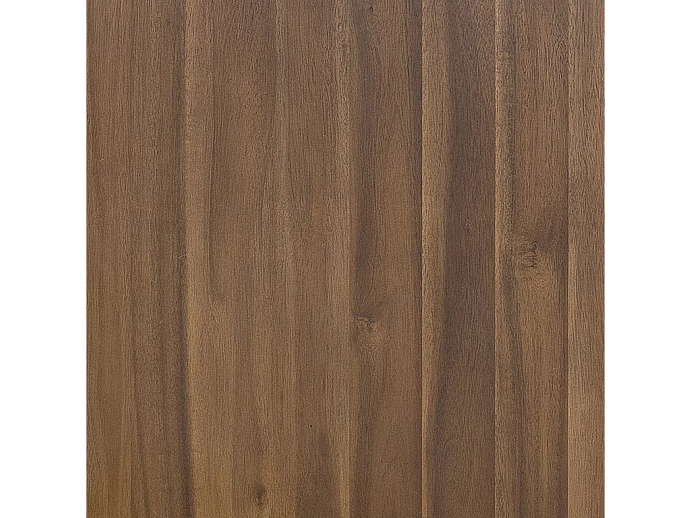 Lipali - Table à manger 6 personnes effet travertin et bois - Beige