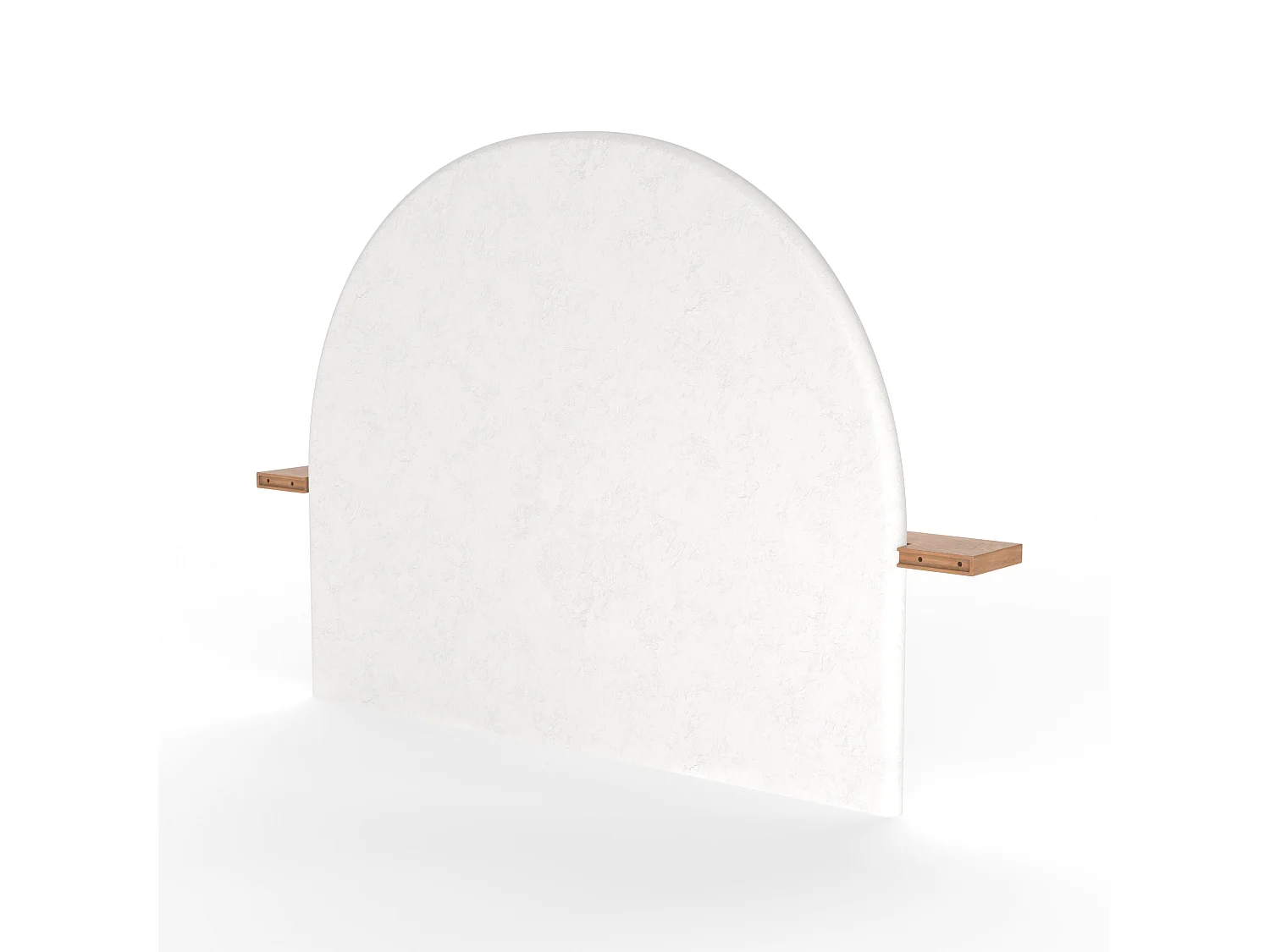 Tête de lit en plâtre blanc cassé et bois d'acacia 175 cm - Fira