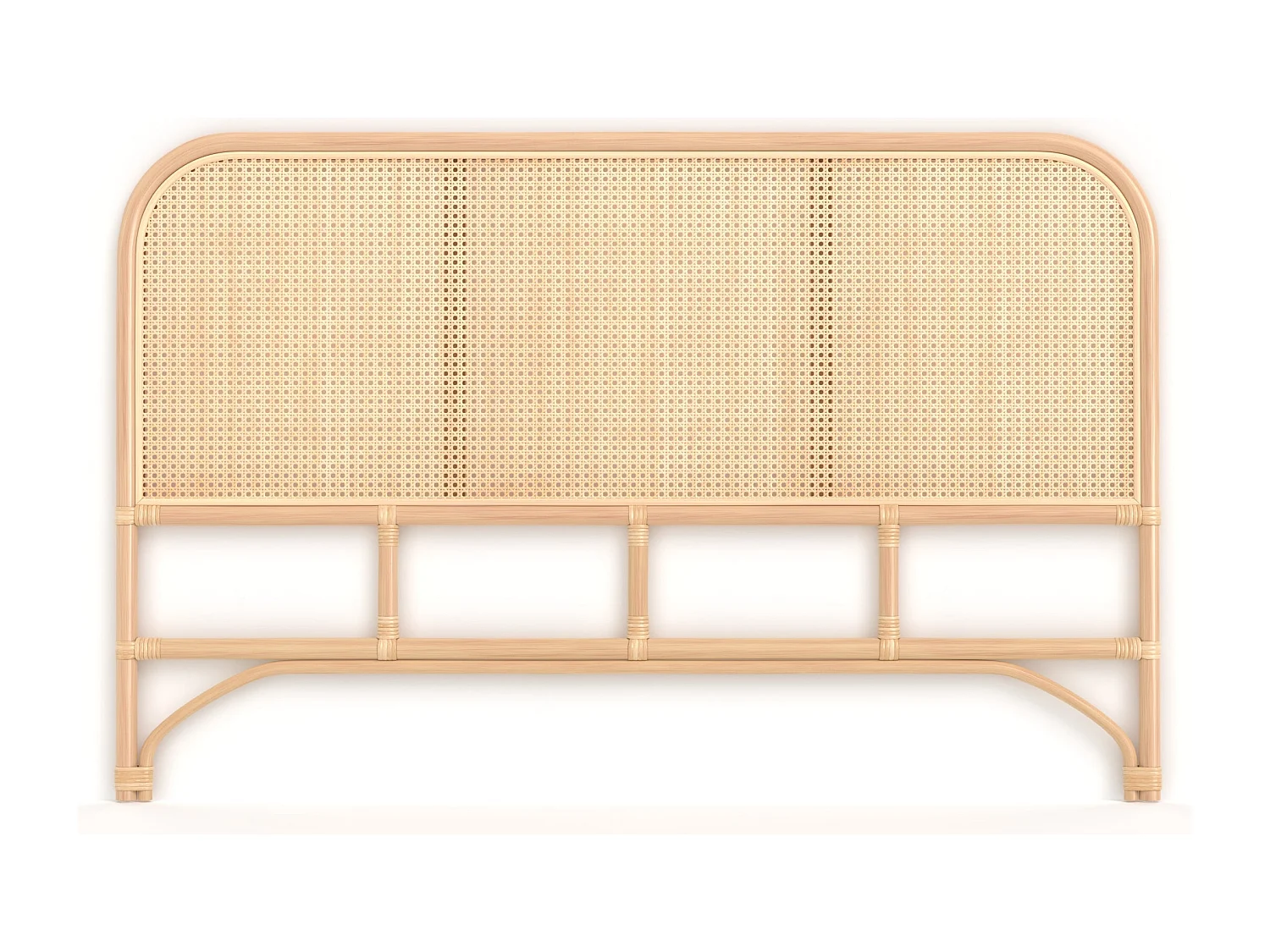 Tête de lit en rotin et cannage 140 cm - Naïra