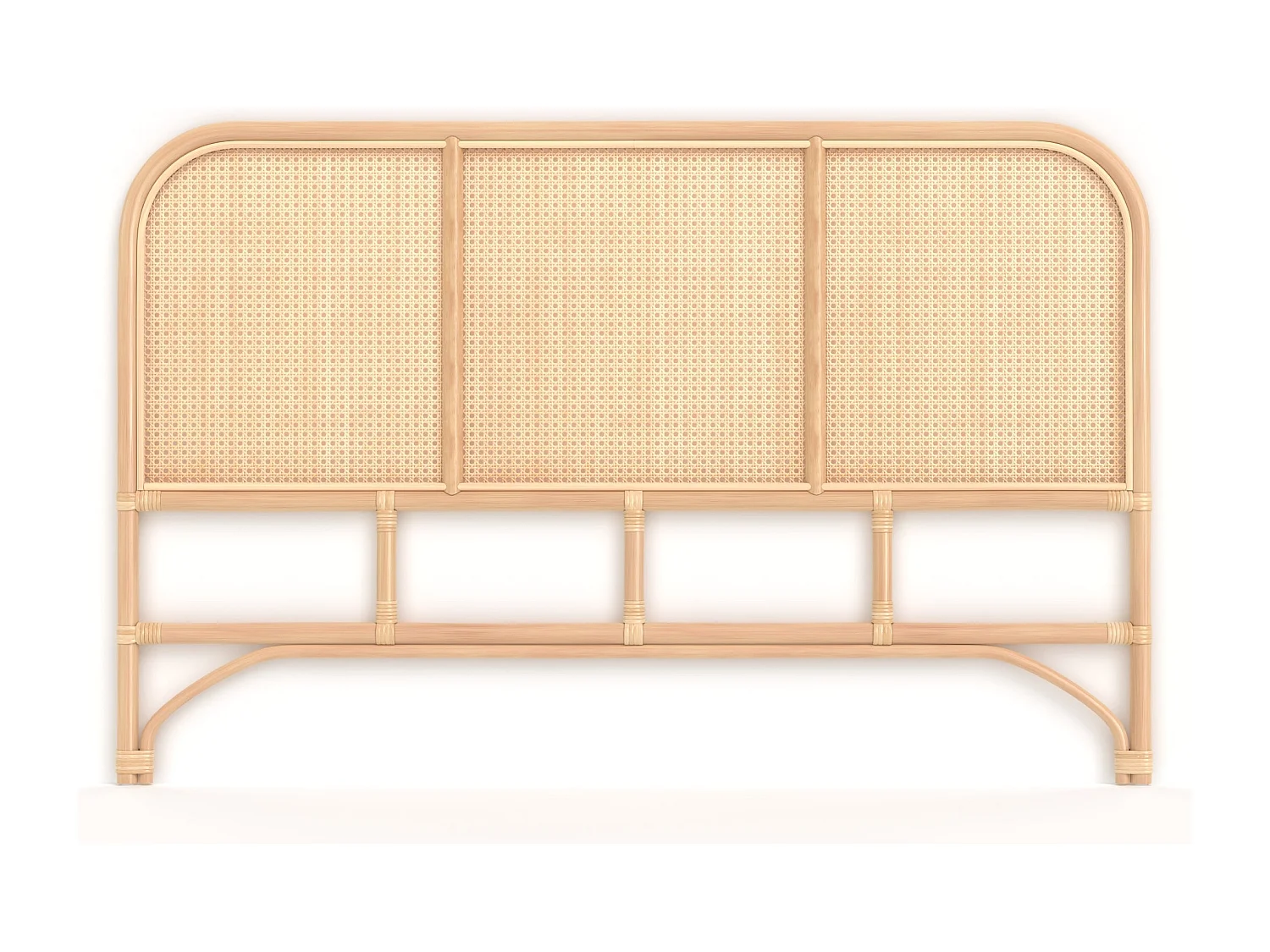 Tête de lit en rotin et cannage 140 cm - Naïra