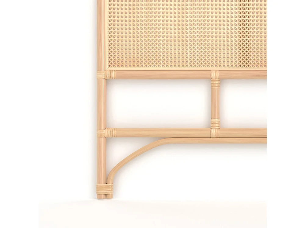 Tête de lit en rotin et cannage 140 cm - Naïra