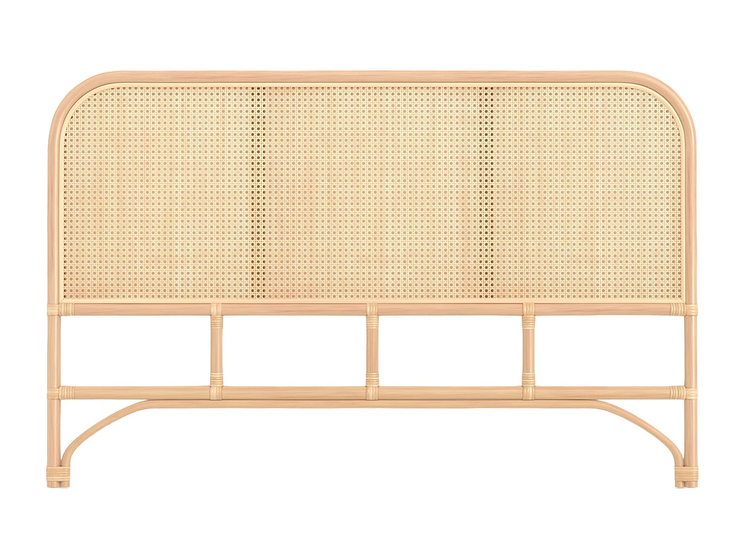 Tête de lit en rotin et cannage 140 cm - Naïra