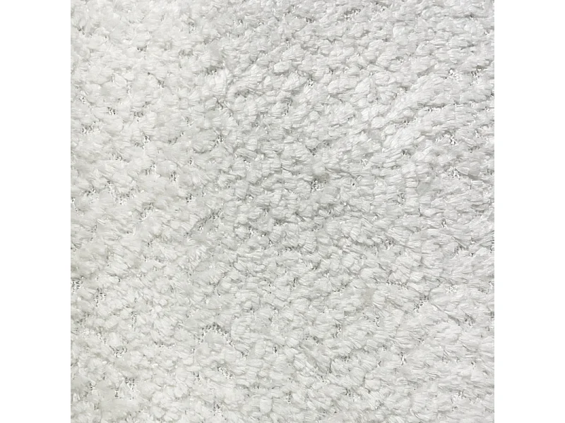 Fauteuil minimaliste tissu bouclette écru accoudoirs arche - ARCHIE