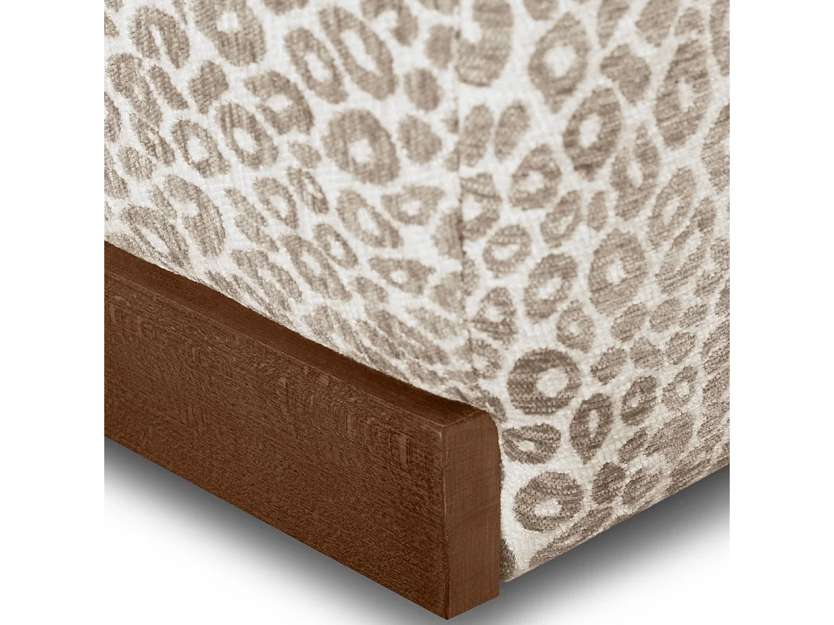 Canapé convertible 3 places avec coffre en tissu chenille vert AUTEUIL