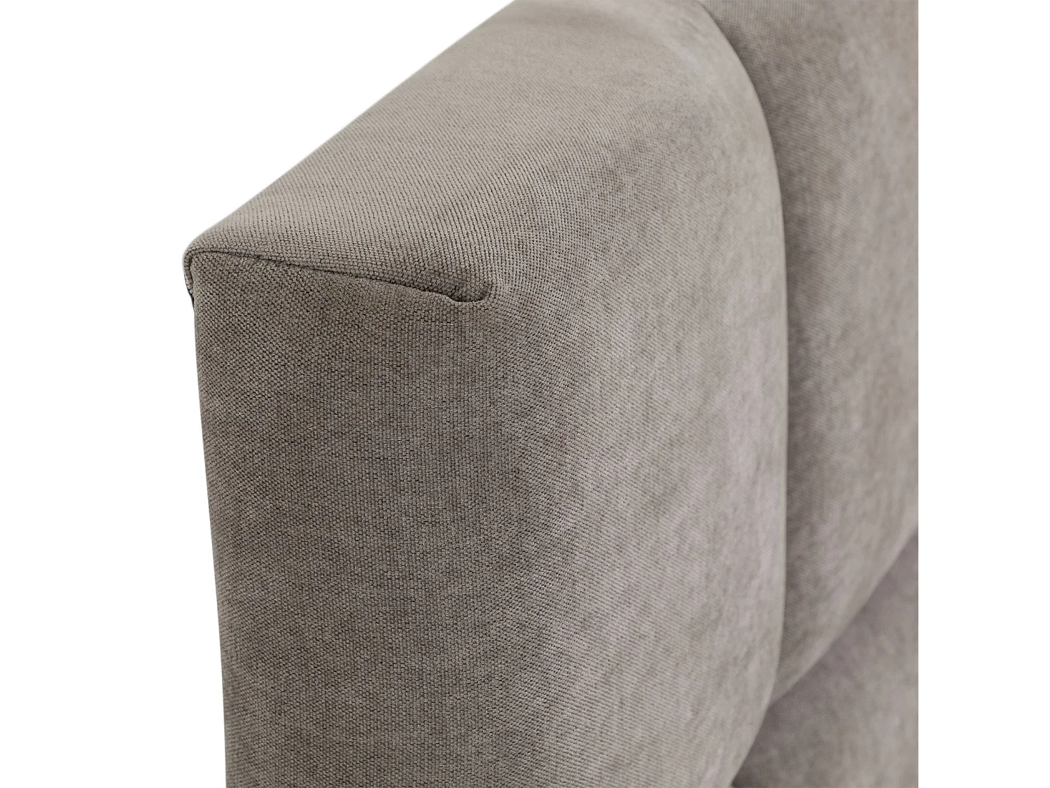 Lit Double EMILIA, Rembourré 160 x 200 cm Queen Size, Gris, avec Sommier à Lattes Inclus, Design Bubble, Tête de Lit Capitonnée