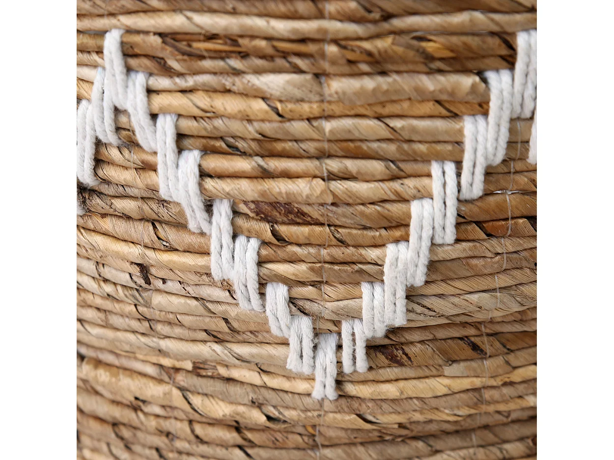 Les Banana Stitched Paniers - Blanc Naturel - L