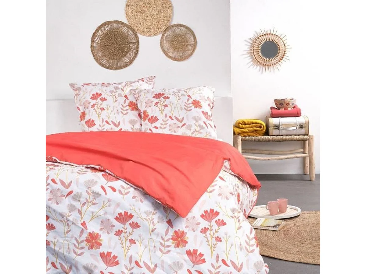 TODAY Sunshine 11.43 - Housse de couette réversible 220 x 240 cm en coton 100% (parure 3 pièces)