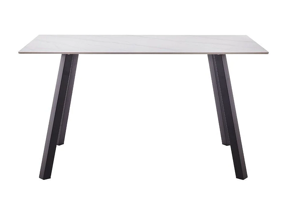 Mesa de comedor Marlot diseño fijo negro 75x140x80 cm