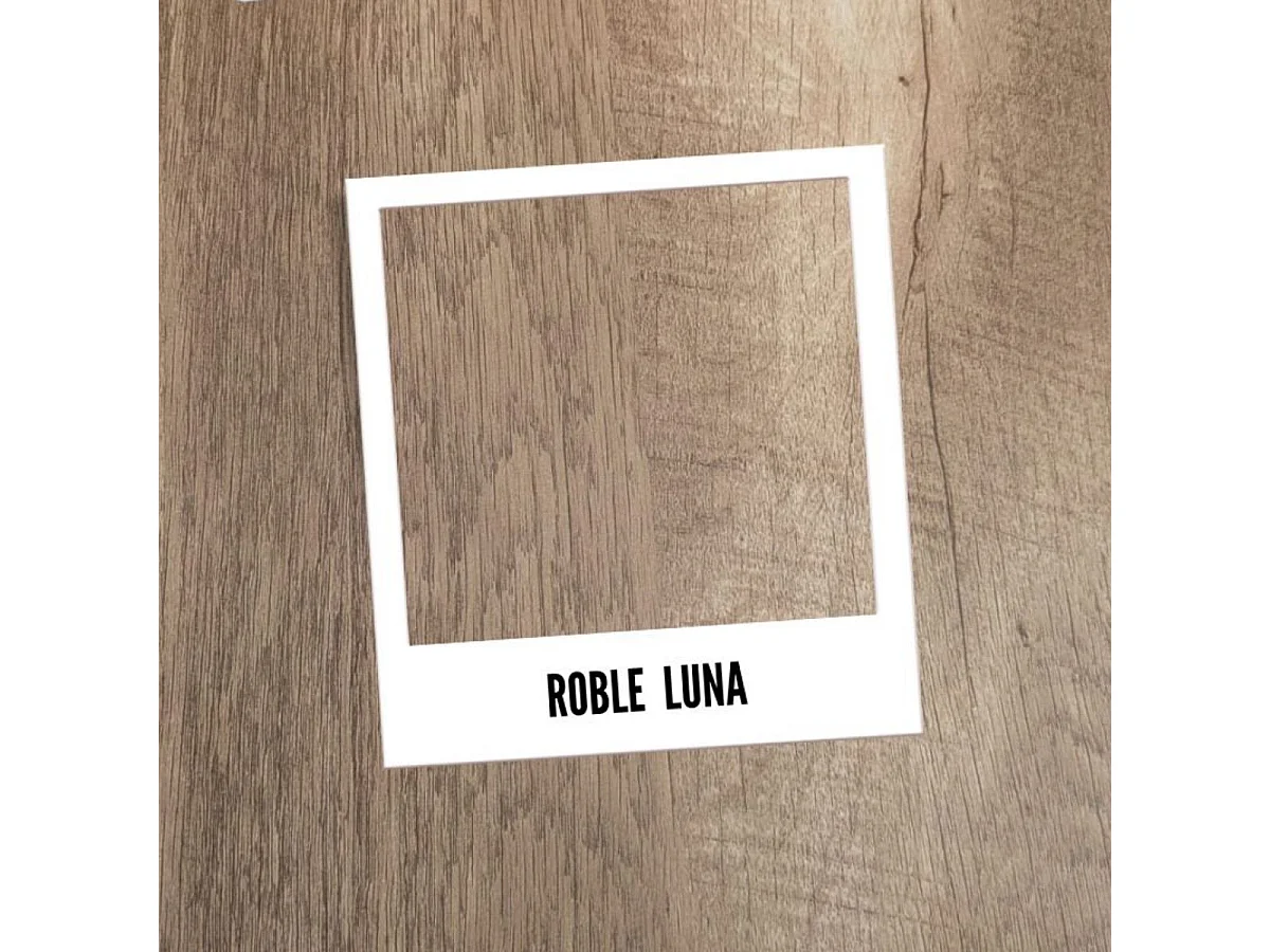 Estantería Aurea 5 niveles negro/natural 152x56x37 cm