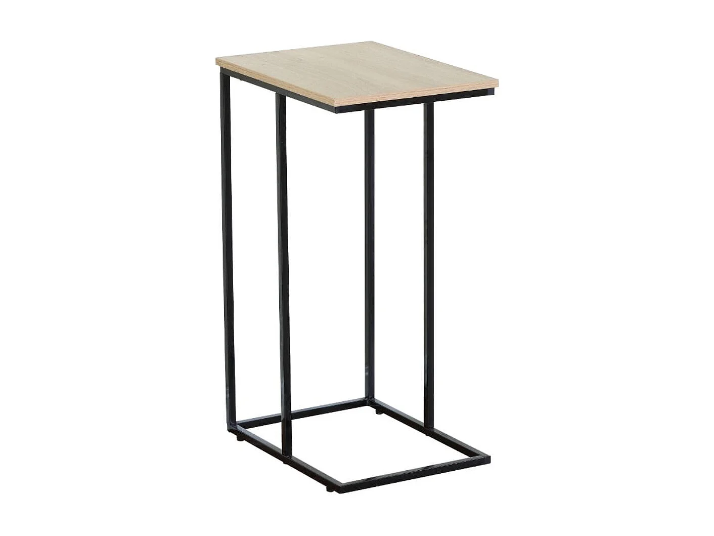 Mesa auxiliar Mistral con diseño deslizante roble 65x30x40 cm