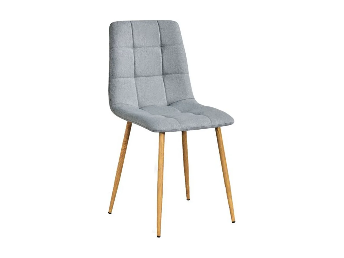 Pack de 4 sillas de comedor Noruega gris 86x45x45 cm