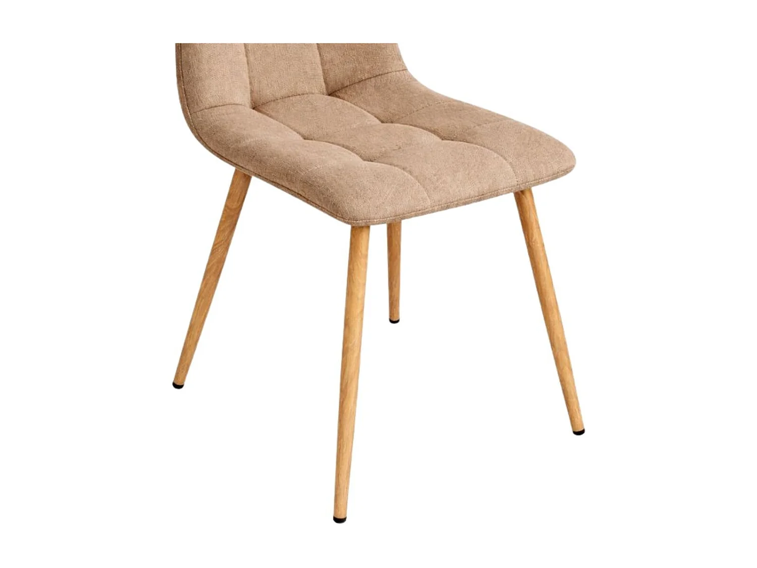 Pack de 4 sillas de comedor Noruega beige 86x45x45 cm