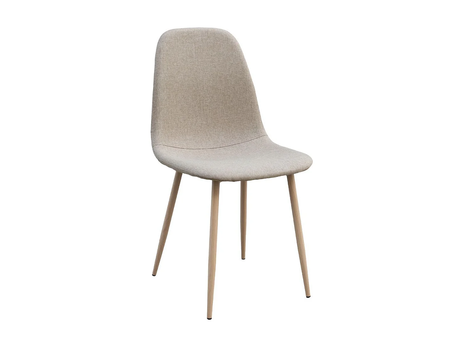 Pack de 4 sillas de comedor Malmo beige 87x44x30 cm