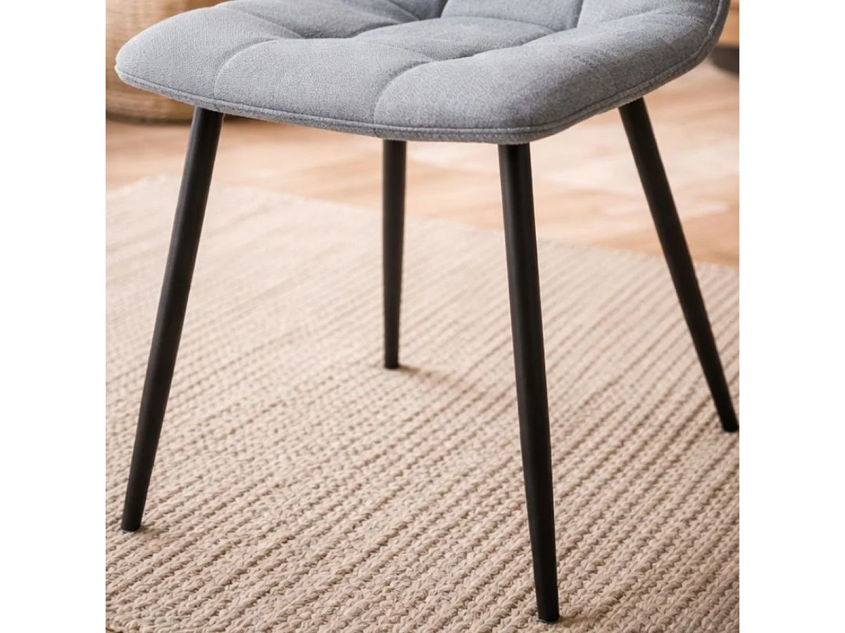 Pack de 4 sillas de comedor Orvane gris 86x45x45 cm