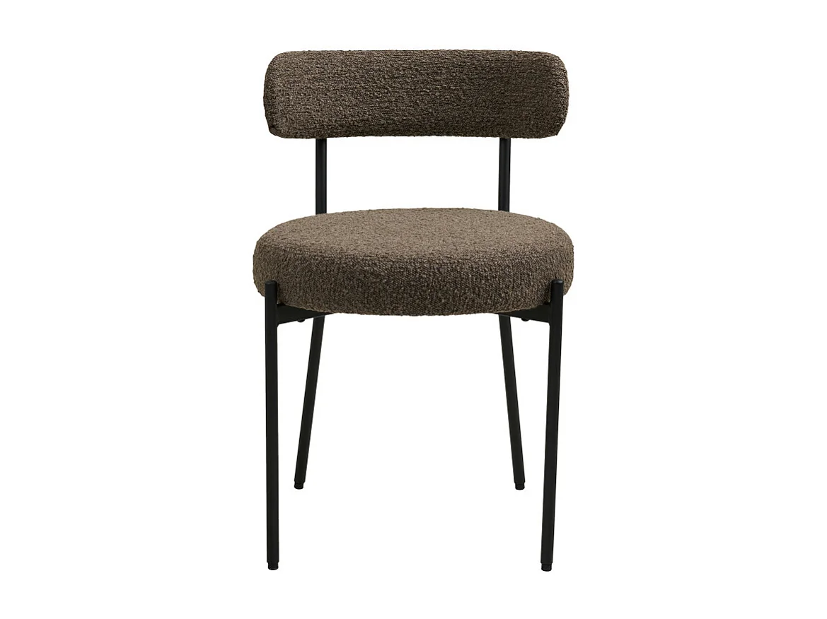 ERIN-Set di 2 sedie marroni riccio