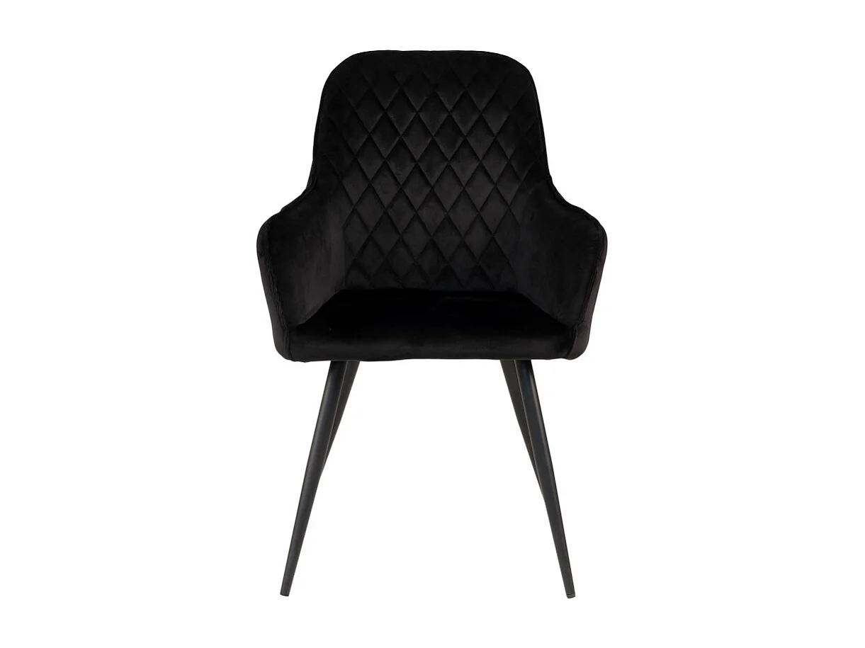 GRACE-Set di 2 sedie in velluto nero