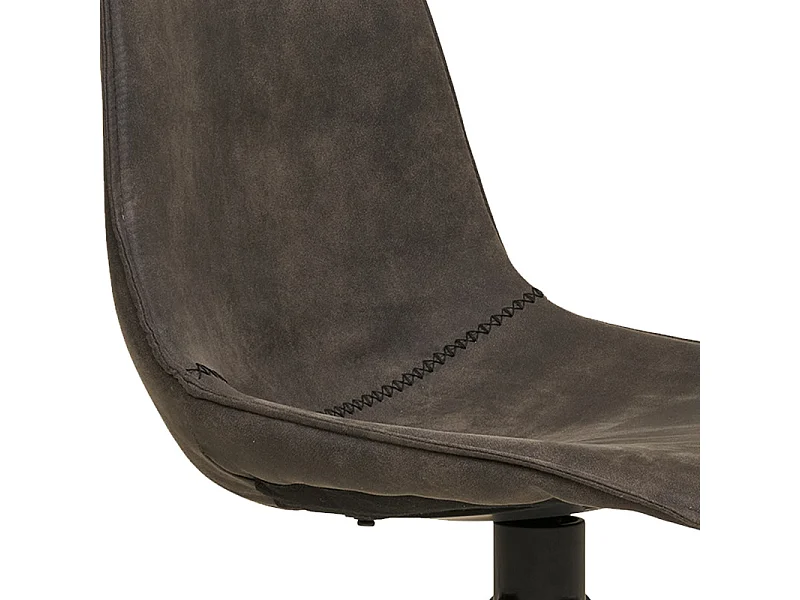 ANDY-Set di 2 sedie girevoli a 360° grigio vintage