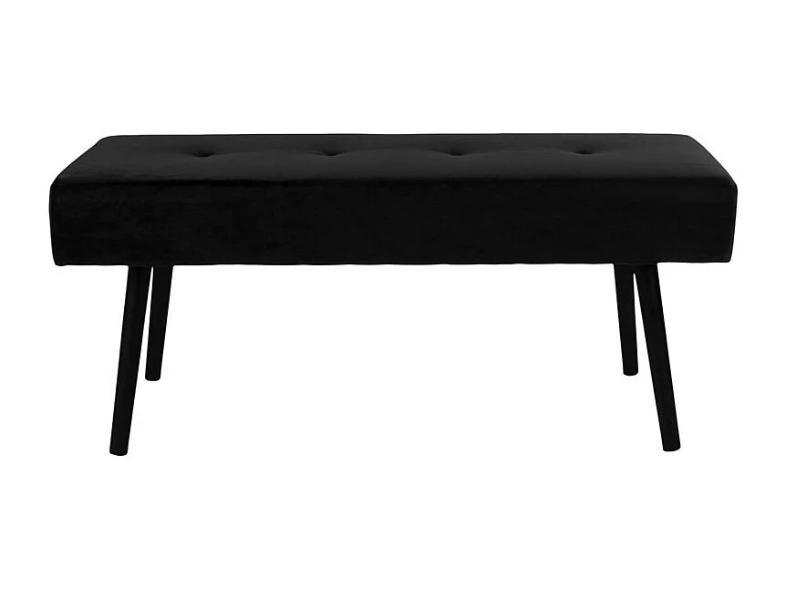 SKAT-Banc en velours noir 100 cm