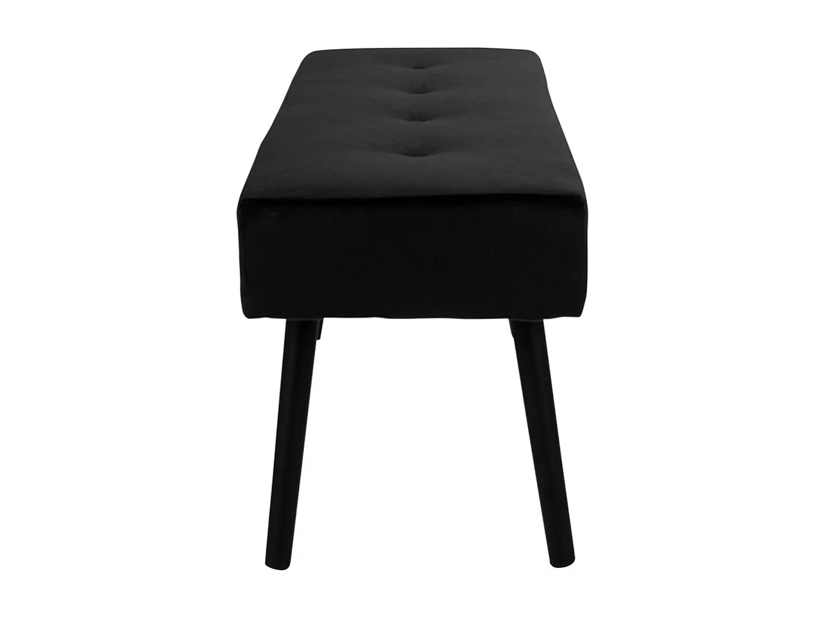 SKAT-Banc en velours noir 100 cm