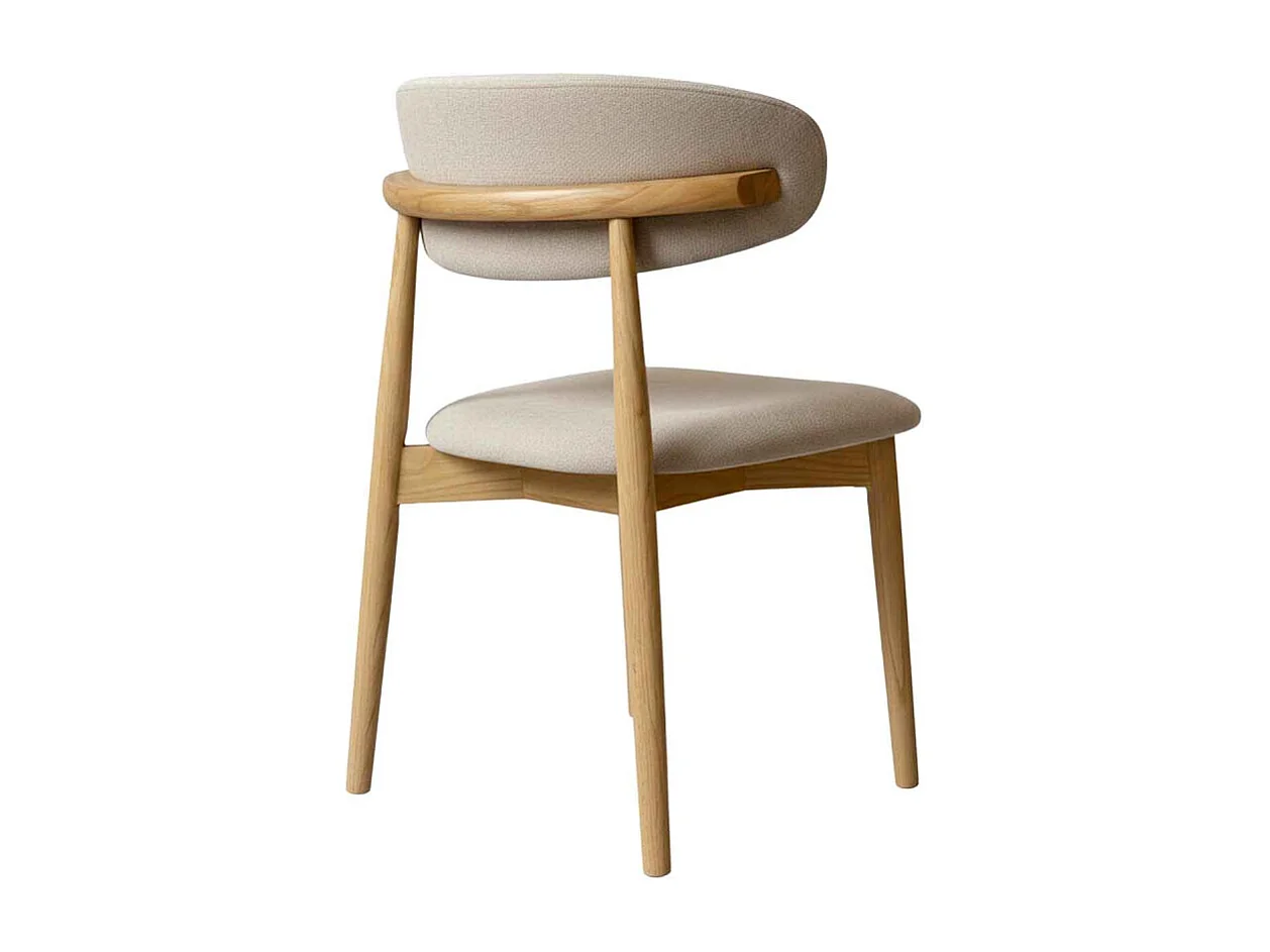 IRIS-Set di 2 sedie in frassino massello Glory greige