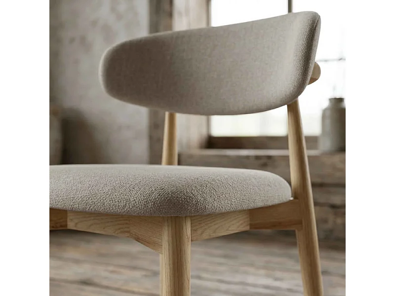 IRIS-Set di 2 sedie in frassino massello Glory greige