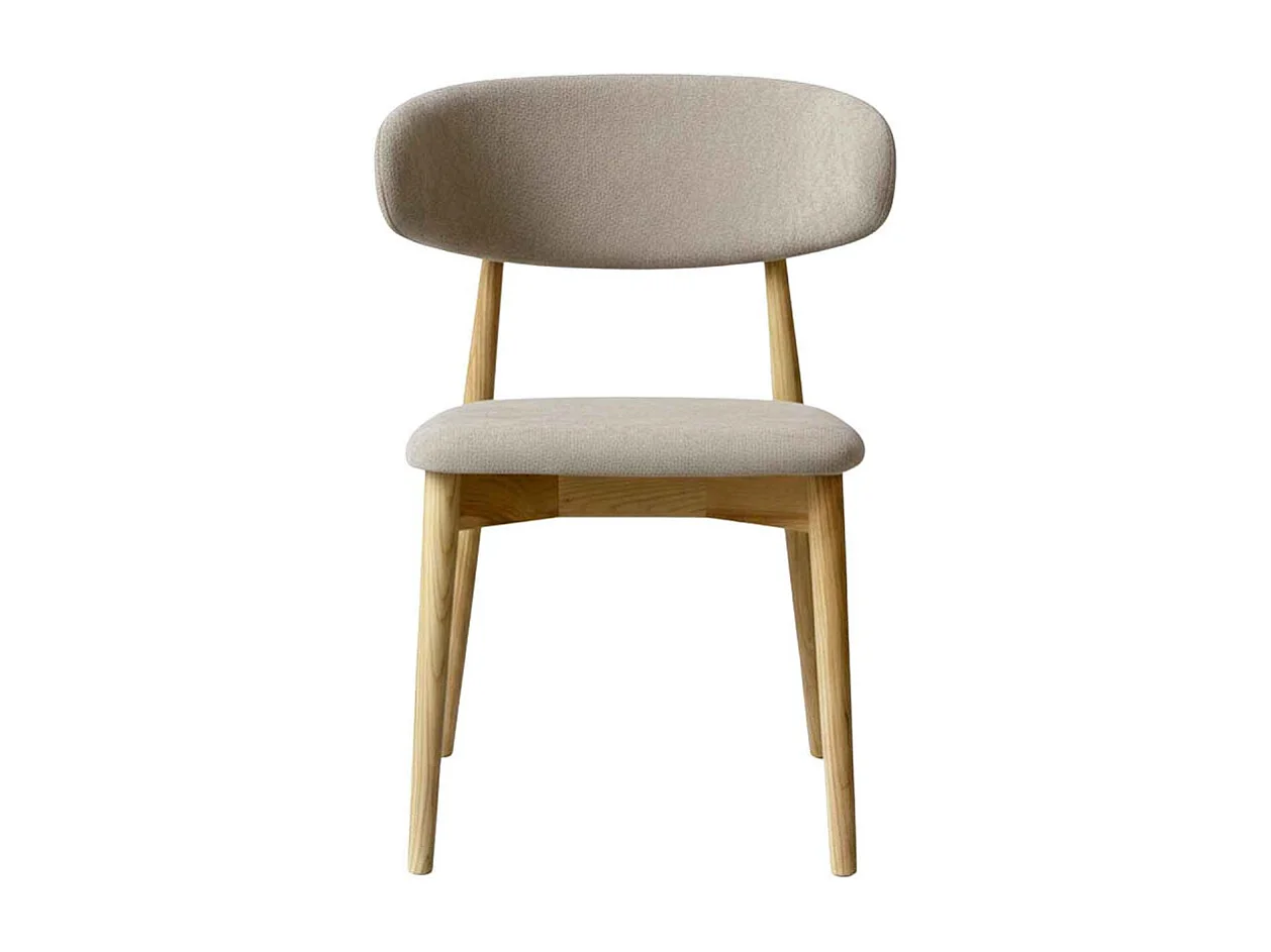 IRIS-Set di 2 sedie in frassino massello Glory greige