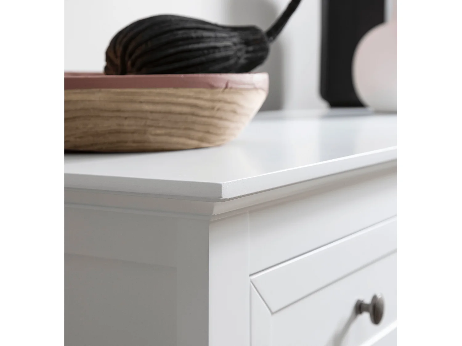 Noa & Nani Karlstad Chest of Drawers 3 Drawer Wide in White
