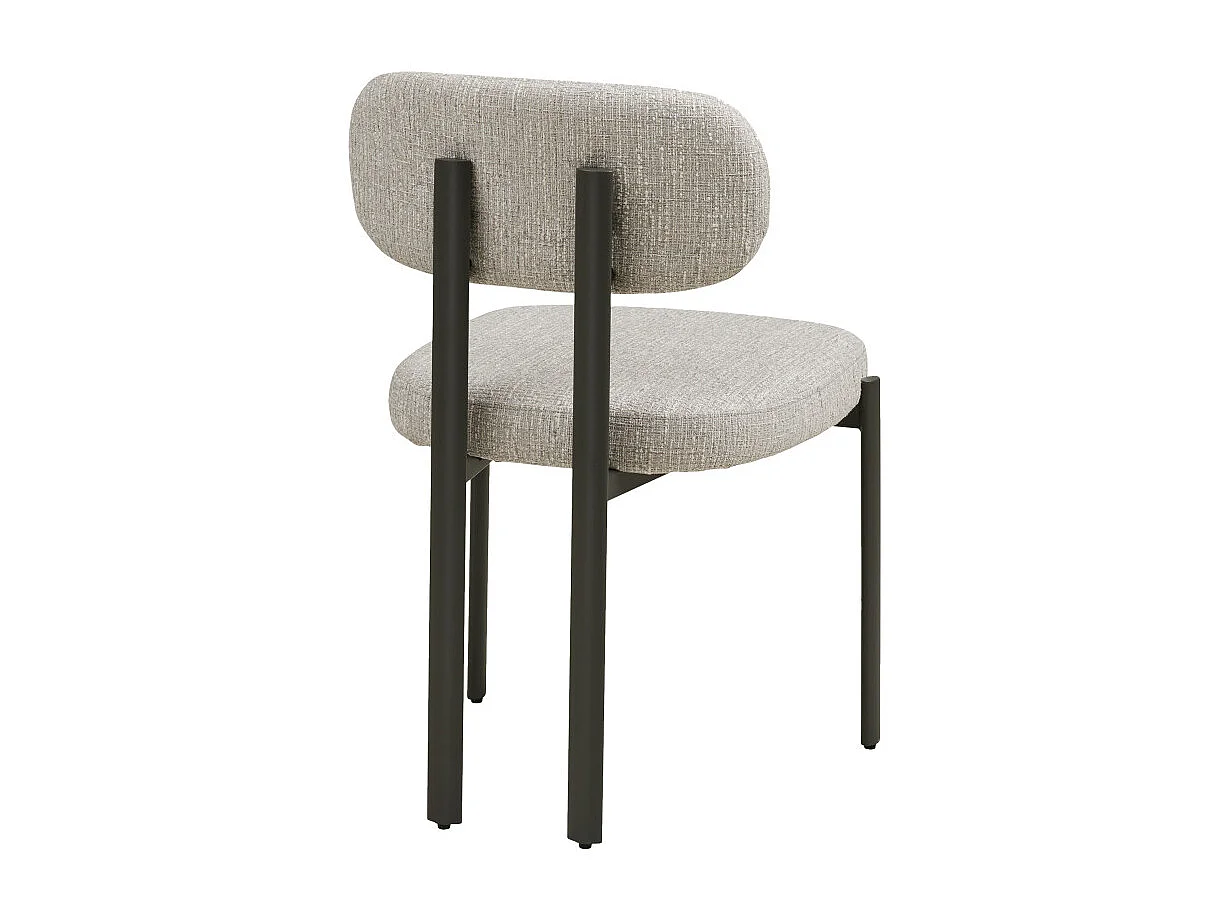 MILY-Set di 2 sedie grigio chiaro