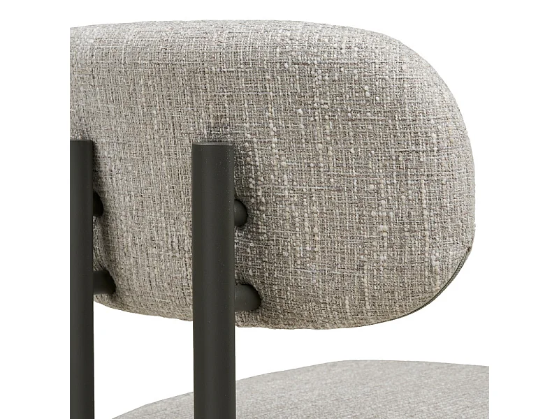 MILY-Set di 2 sedie grigio chiaro