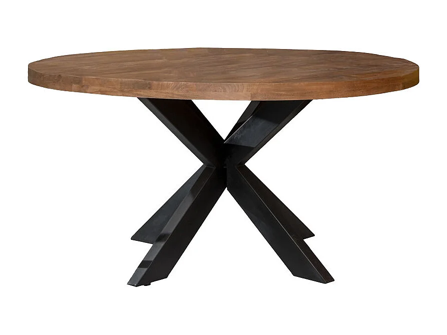 MANAUS-Table repas Ronde 4 personnes D140 cm en bois massif