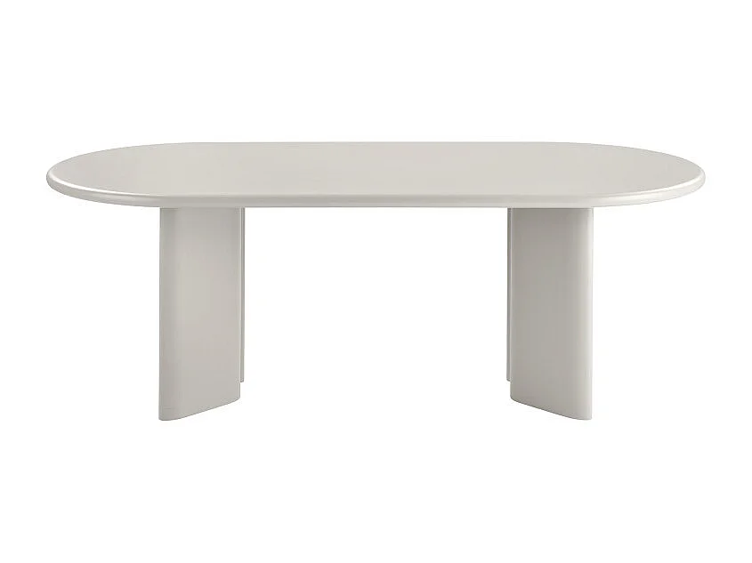 ARMOR-Table à manger ovale 8/10 personnes 220 cm, coloris sable