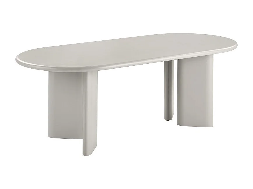 ARMOR-Table à manger ovale 8/10 personnes 220 cm, coloris sable