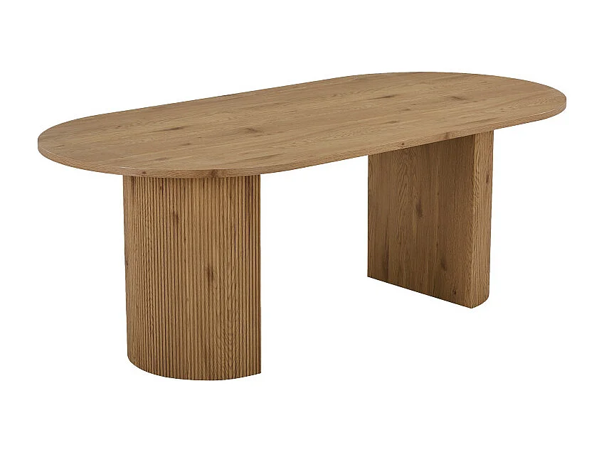 MIDO-Table à manger 6/8 personnes 210 cm naturelle