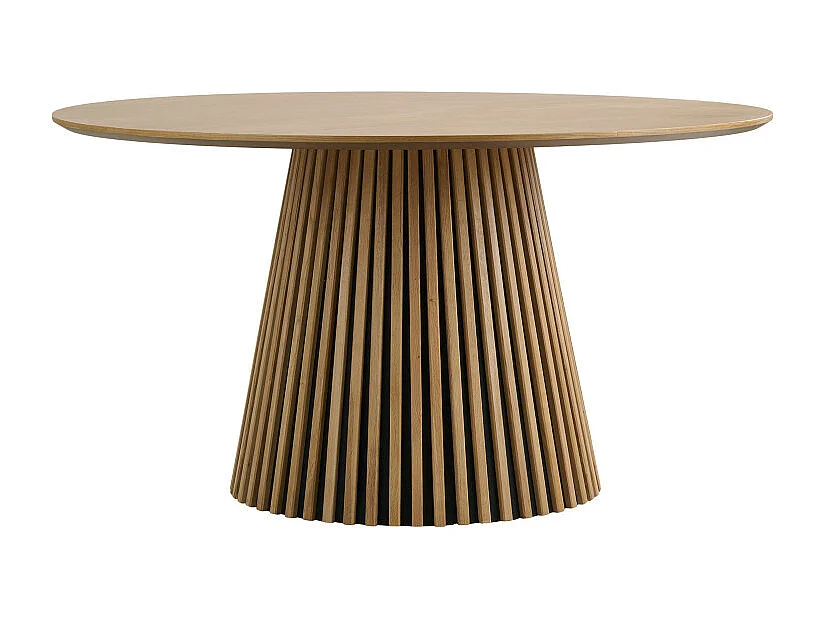 KAIRN- Table à manger ronde 4/6 personnes ø140 cm chêne