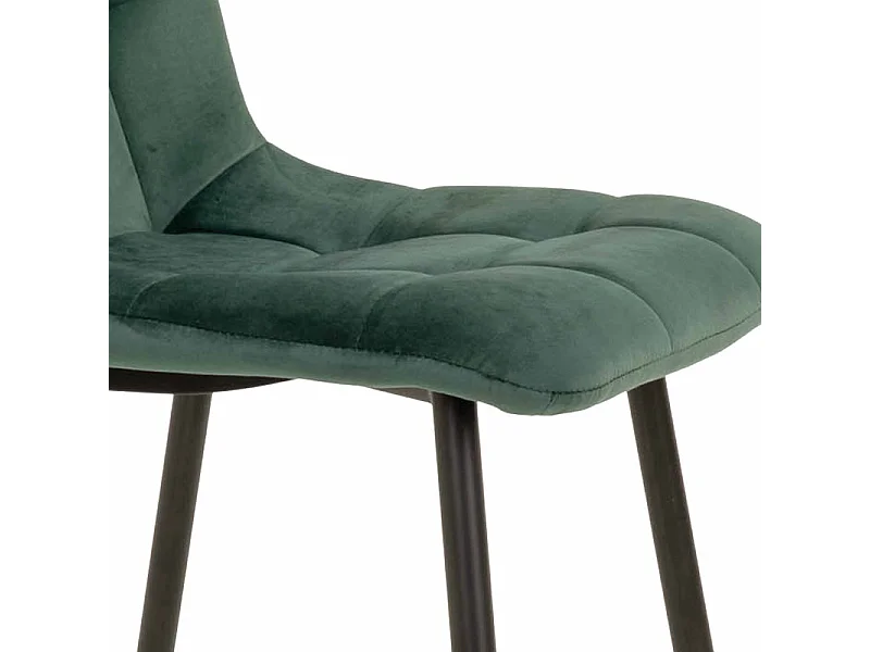 SVIN-Set di 2 sedie in velluto verde