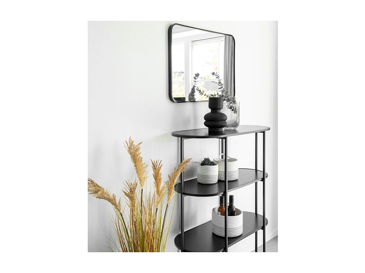 CHIC-Étagère, 5 étagères noire 51x170 cm