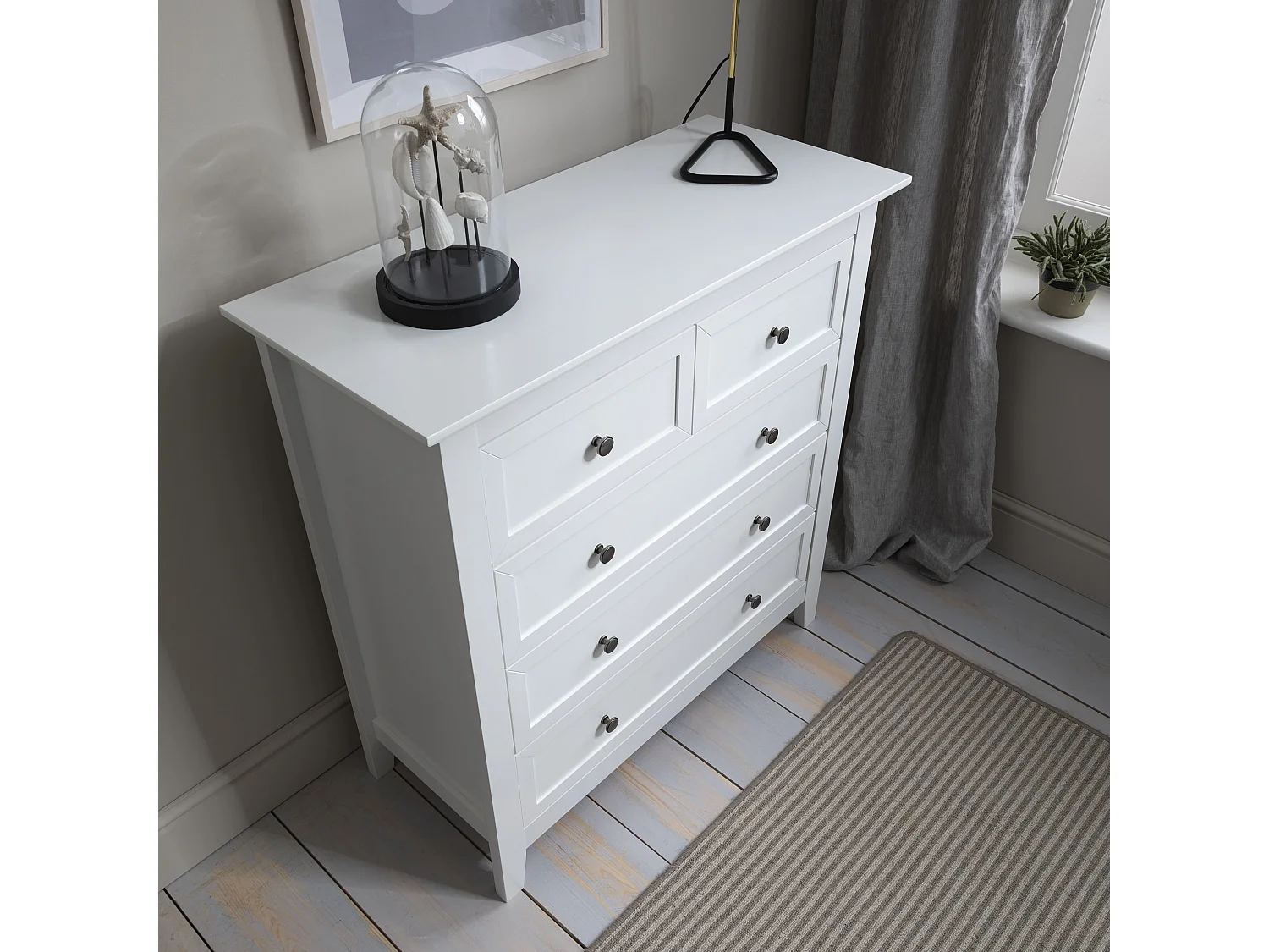 Noa & Nani Karlstad Chest of Drawers 2+3 Drawer in White