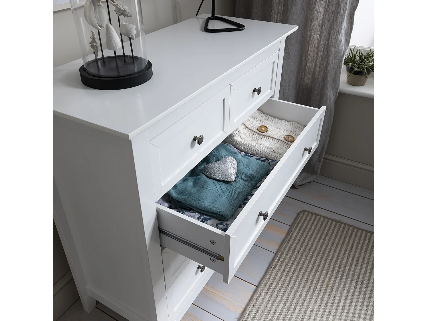 Noa & Nani Karlstad Chest of Drawers 2+3 Drawer in White