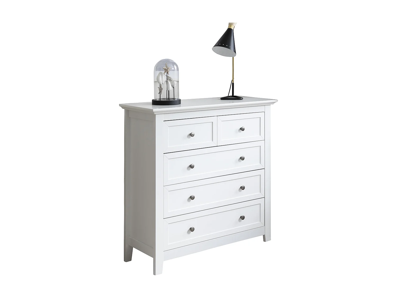 Noa & Nani Karlstad Chest of Drawers 2+3 Drawer in White